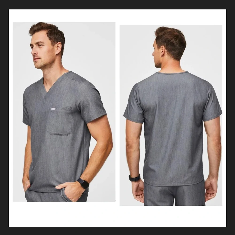 Figs Leon™ Three-Pocket Scrub Top and Axim™ Cargo Scrub Pants